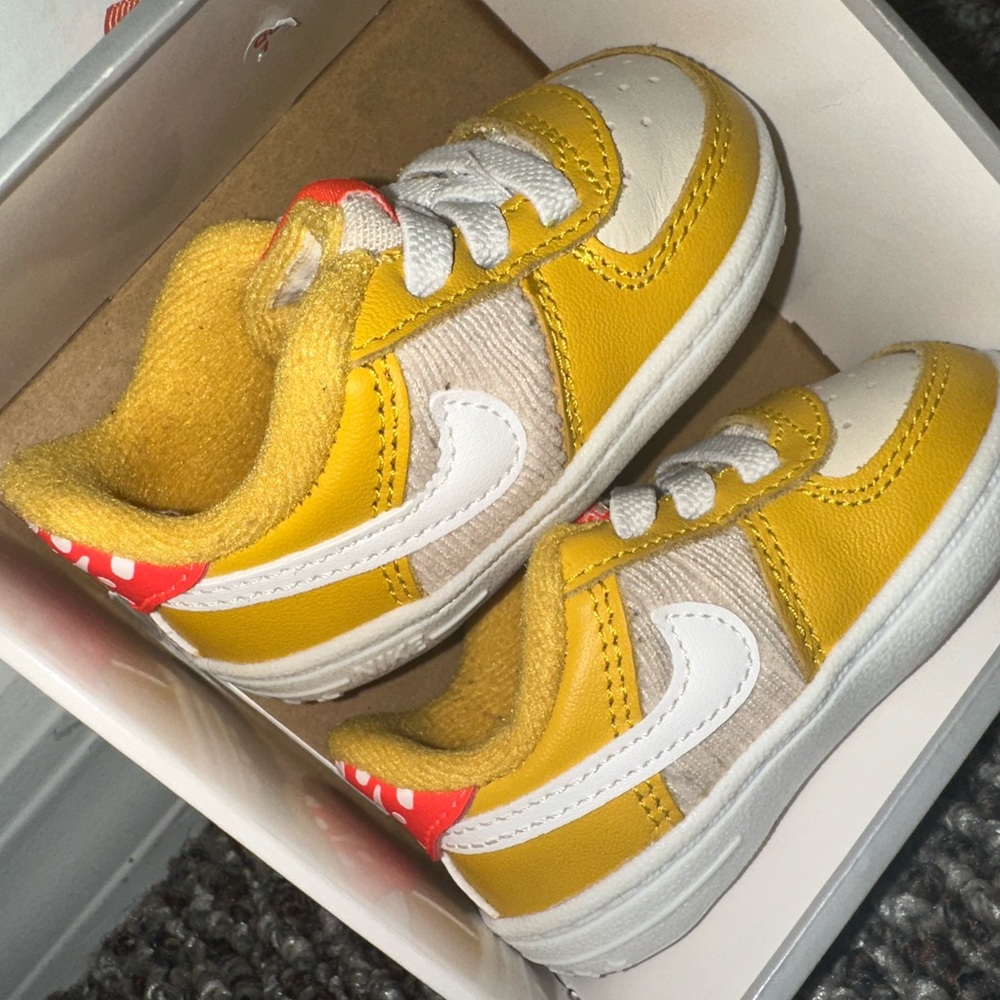 Kids Yellow and White Sneakers